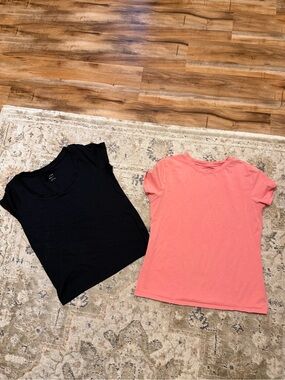 a new day Coral Crewneck Tee
